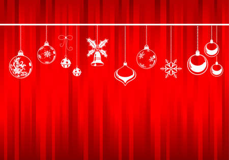 Christmas background with decoration element のイラスト素材