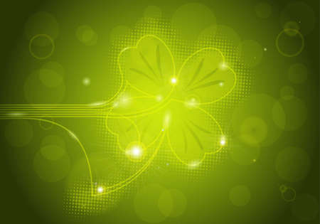 St. Patrick's background with clover, element for design, vector illustrationのイラスト素材