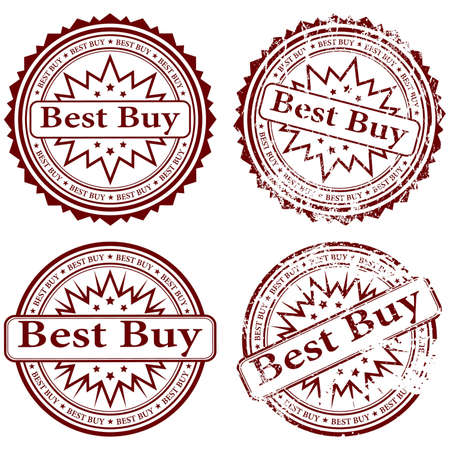 Collection grunge stamps, element for design, vector illustrationのイラスト素材