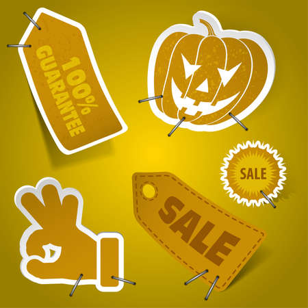 Collect Sticker and Tags, element for design, eps10 vector illustrationのイラスト素材