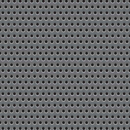 Metal plate grid texture pattern. Vector illustrationのイラスト素材