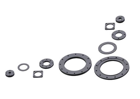 Manufacturing of flangesの写真素材