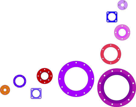 Manufacturing of flangesのイラスト素材