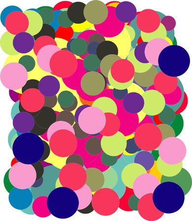 Multi-coloured circlesのイラスト素材