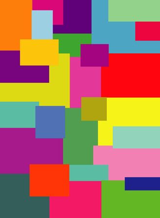 Multi-coloured small squaresのイラスト素材