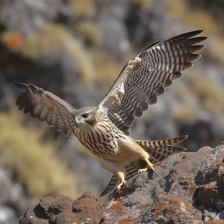 Kestrel (Falco tinnunculus) in flightの素材