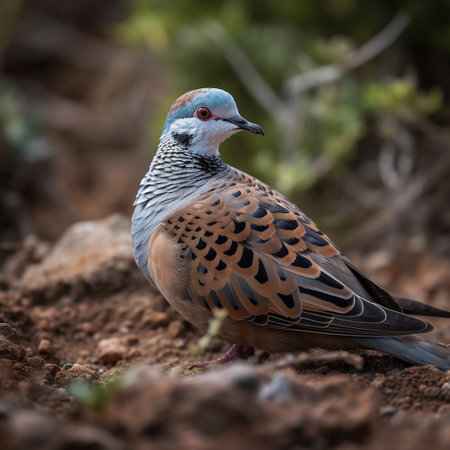 Pigeon on the ground, Kruger National Park, South Africaの素材