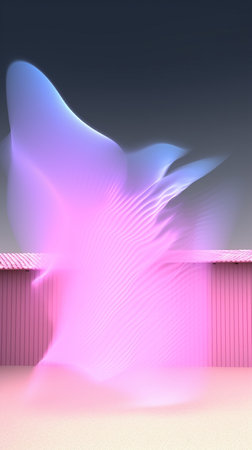 3d rendering, abstract background, primitive forms, pastel colorsの素材