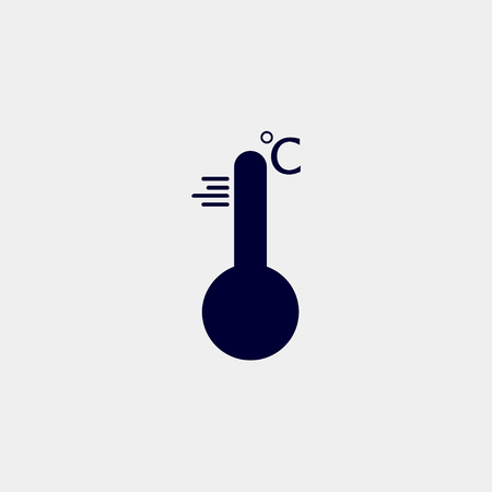 Thermometer icon, vector illustration. Celsius icon vector.のイラスト素材