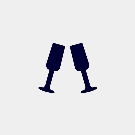 Wine icon, vector illustration. Drink icon vector.のイラスト素材