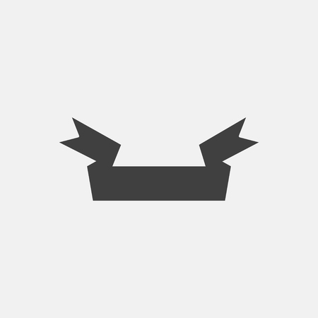 banner icon vector illustration. ribbon icon vectorのイラスト素材