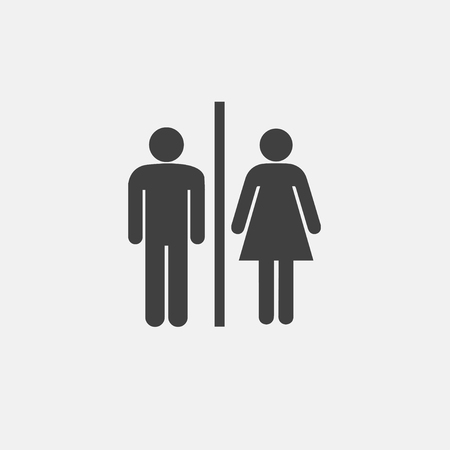 Man and woman icon vector illustration. toilet icon vectorのイラスト素材