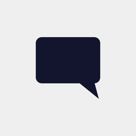 speech bubbe icon, vector illustration. flat iconのイラスト素材