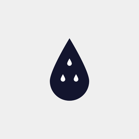 drop icon, vector illustration flat iconのイラスト素材