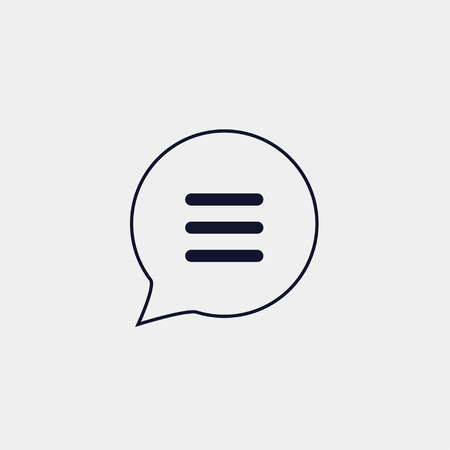 speech bubble icon, vector illustration. flat iconのイラスト素材