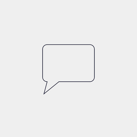 speech bubbe icon, vector illustration. flat iconのイラスト素材