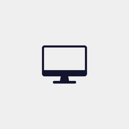 monitor icon, vector illustration flat iconのイラスト素材