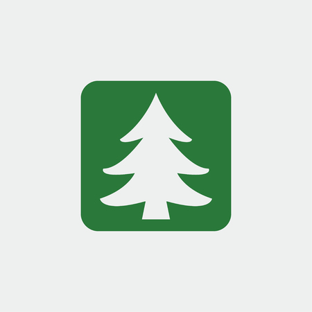 Christmas Tree icon, Xmas tree symbol, New icon symbolのイラスト素材