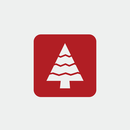Christmas Tree icon, Xmas tree symbol, New icon symbolのイラスト素材