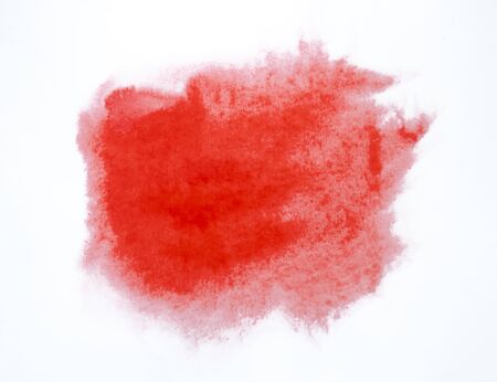 Hand painted watercolor red backgroundの写真素材