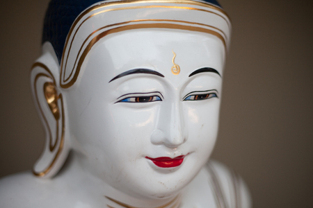 COTIA, SP/BRAZIL: JUNE 4TH, 2015 - Buddhist temple porcelain statueの写真素材