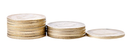 money isoleted on a white backgroundの写真素材