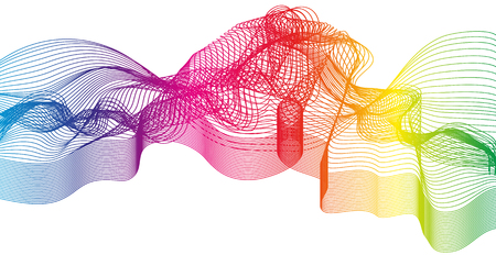 Red Wave Creative Backgroundのイラスト素材