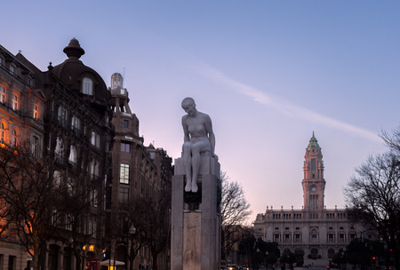 Evening on the streets in Porto, Portugalのeditorial素材