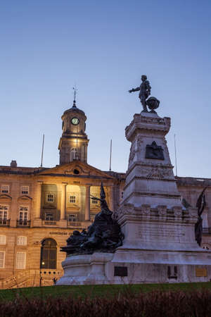 Evening on the streets in Porto, Portugalのeditorial素材