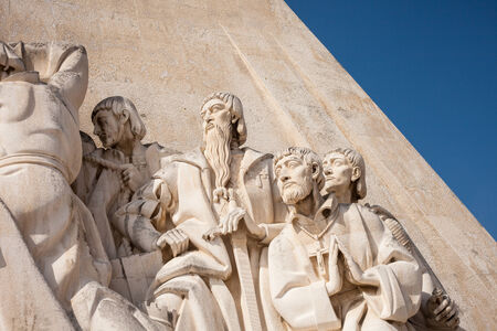 Monument to the Discoveries in Lisbon (Portugal). The monument celebrates the Portuguese Age of Discovery (or Age of Exploration) during the 15th and 16th centuries.のeditorial素材