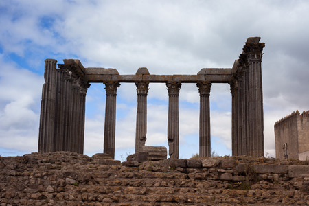 Evora is a city and in Portugal. The ancient temple