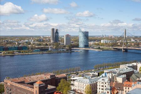 Riga is the capital and largest city of Latviaのeditorial素材