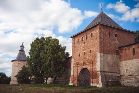 Stone citadel in the city of Zaraysk Moscow regionのeditorial素材