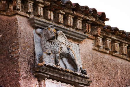 Motovun is a village in central Istria, Croatiaの写真素材