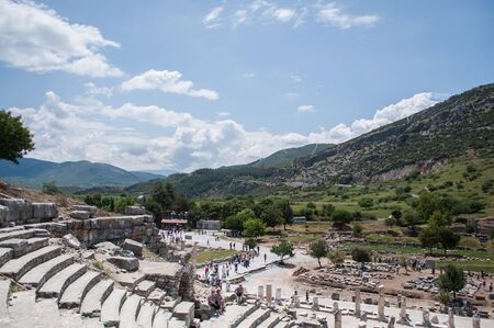 Ephesus was an ancient Greek city on the coast of Ioniaの写真素材