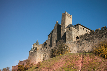 Fortified city of Carcassonne is a medieval citadel located in the French city of Carcassonneのeditorial素材