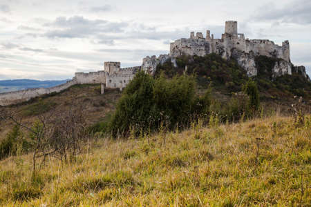 The ruins of Spis Castle in eastern Slovakia form one of the largest castle sites in Central Europe.