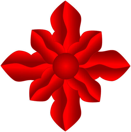 illustration of funny abstract Flowerのイラスト素材