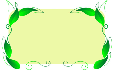 Floral banner or label illustrationのイラスト素材