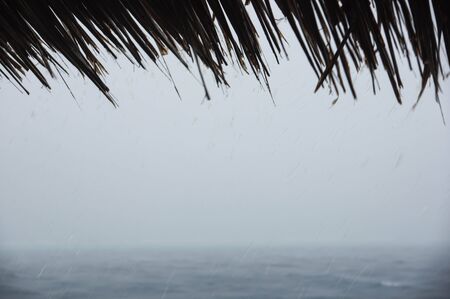 Tropical rainfall over the Indian Oceanの写真素材