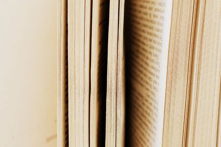 Close up of stack of old booksの写真素材