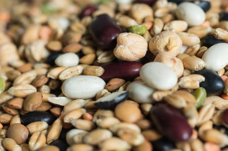Background from mixtures of different grains