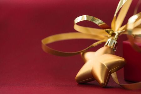 Christmas decoration in the shape of a star and gift box