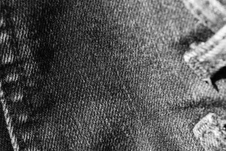 Old black jeans texture and backgroundの写真素材