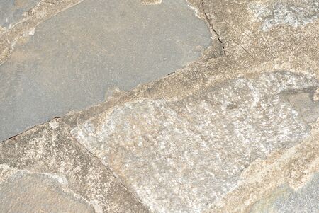 Stone path close up in the garden. Abstract background