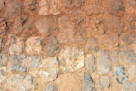 Old stone footpath close up. Abstract background