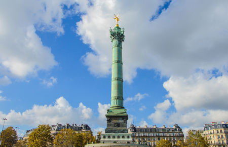 Place de la Bastille in Paris, Franceのeditorial素材