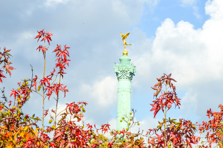 Place de la Bastille in Paris, Franceのeditorial素材