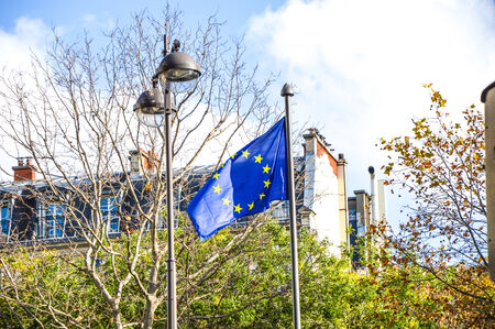 european union flagの写真素材
