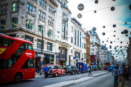 Oxford street in Londonのeditorial素材
